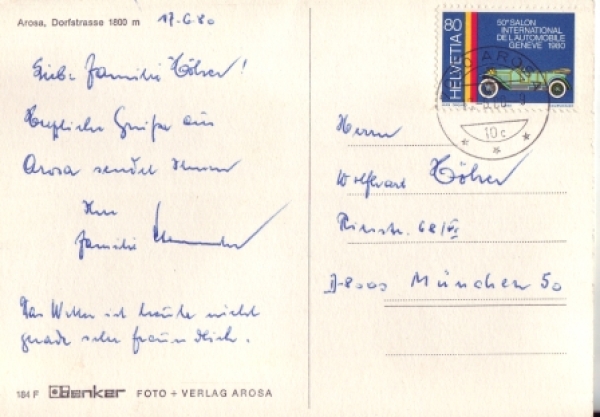 Arosa - CH 1980 95 001 ●